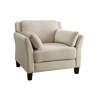 3 Piece Sofa set, Beige Flannelette