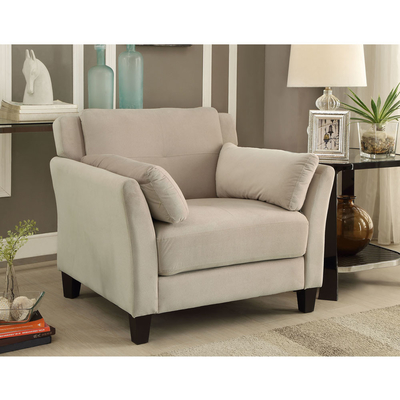 3 Piece Sofa set, Beige Flannelette